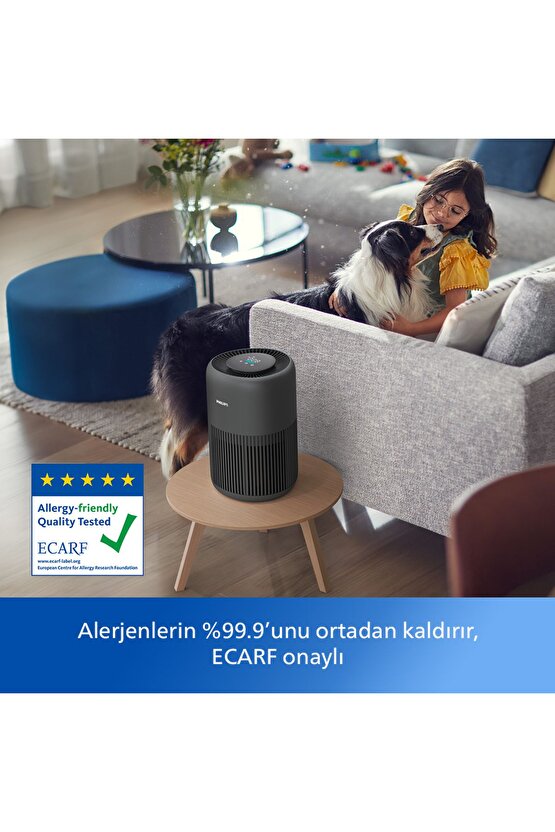 900 Serisi Hava Temizleyici, 65 M2ye Kadar Etkili, 3 Katmanlı Hepa Filtre, Ac095113