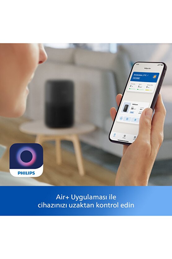 900 Serisi Hava Temizleyici, 65 M2ye Kadar Etkili, 3 Katmanlı Hepa Filtre, Ac095113
