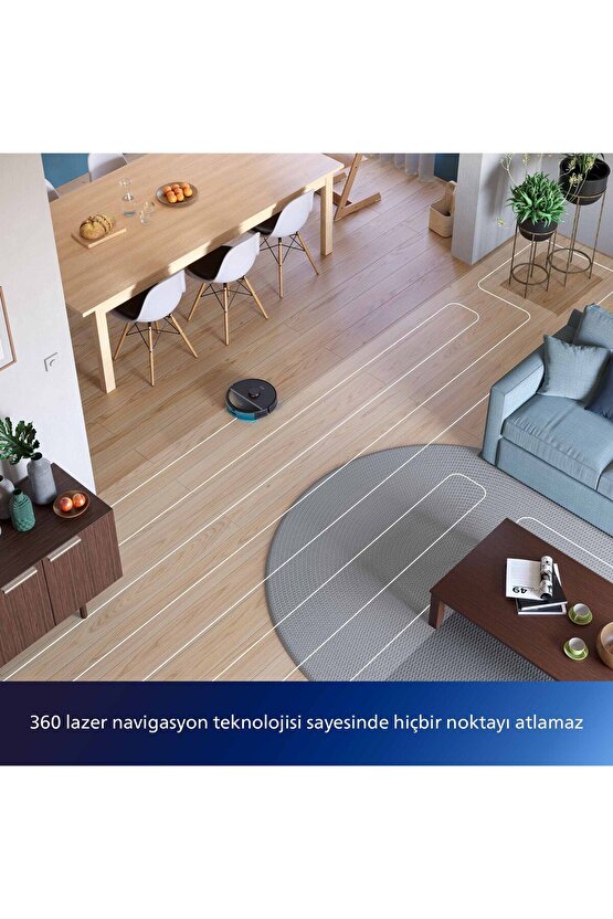 3000 Serisi HomeRun Aqua Islak Kuru Robot Süpürge, Otomatik Sarj İstasyonlu, XU300003