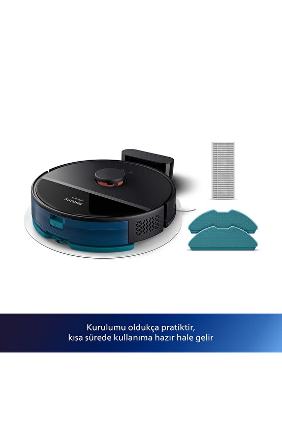 3000 Serisi HomeRun Aqua Islak Kuru Robot Süpürge, Otomatik Sarj İstasyonlu, XU300003