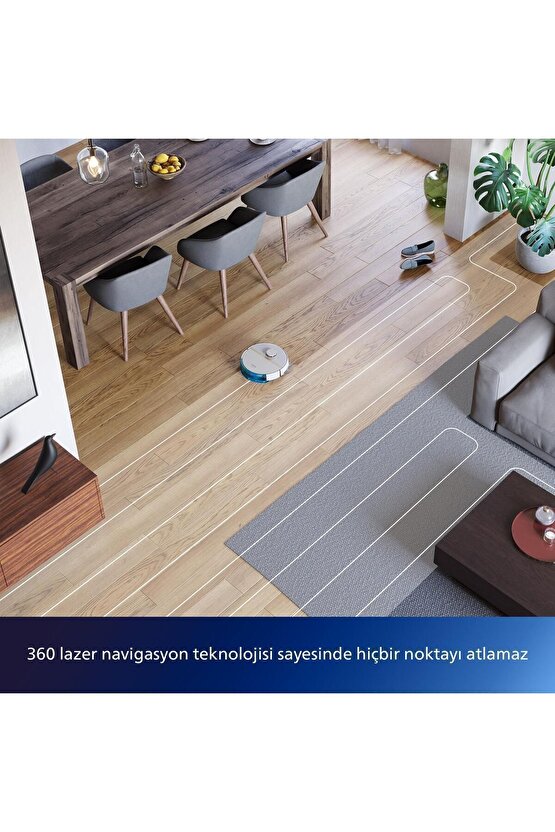 Xu300002 Beyaz Robot Süpürge
