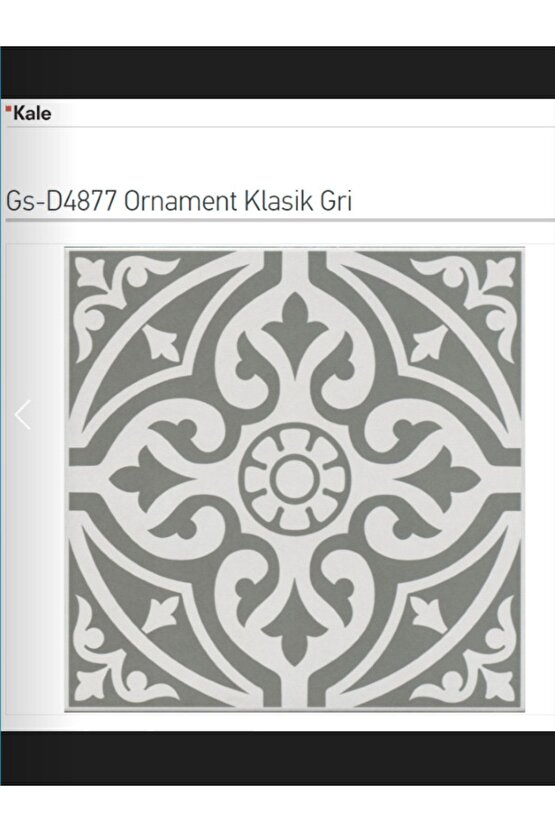 Ornoment Classic Gri 33x33 Gs-d4877