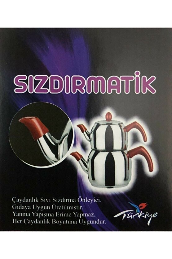 Sızdırmaz Matik 2li Kırmızı Çaydanlık Için Sıvı Tutucu Sızdırmatik
