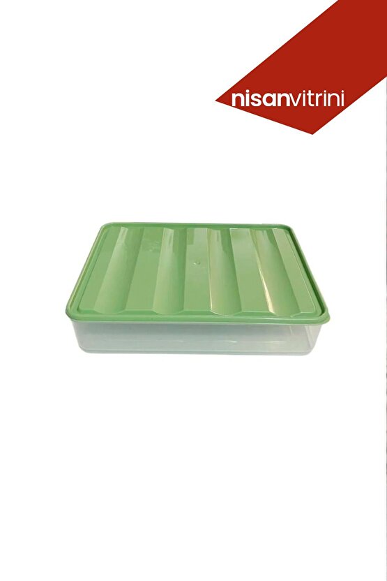 2 Adet Saklama Kabı Buzdolabı Buzluk Düzenleme Mikrodalga Difriz - Plastik Kapaklı Saklama Kabı