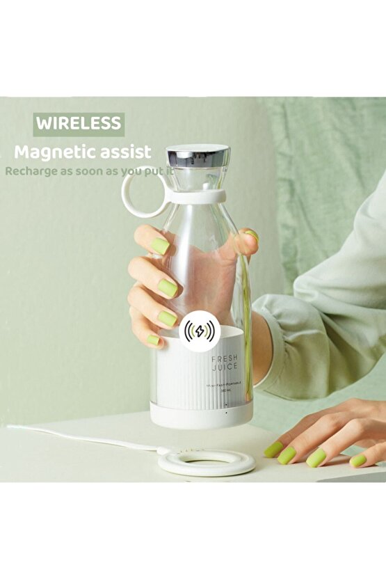 Taşınabilir Kablosuz Şarjlı Kişisel Smoothie El Blender