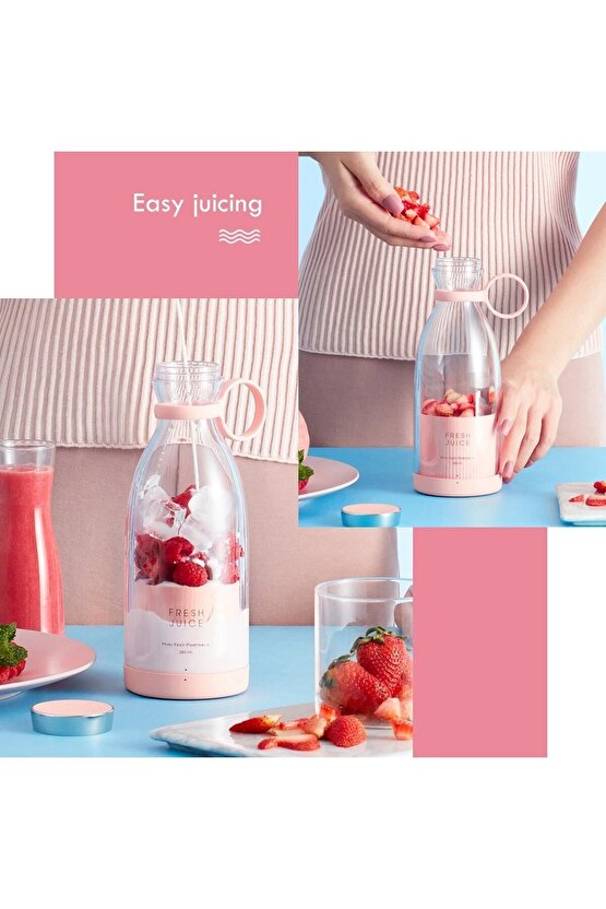 Taşınabilir Kablosuz Şarjlı Kişisel Smoothie El Blender
