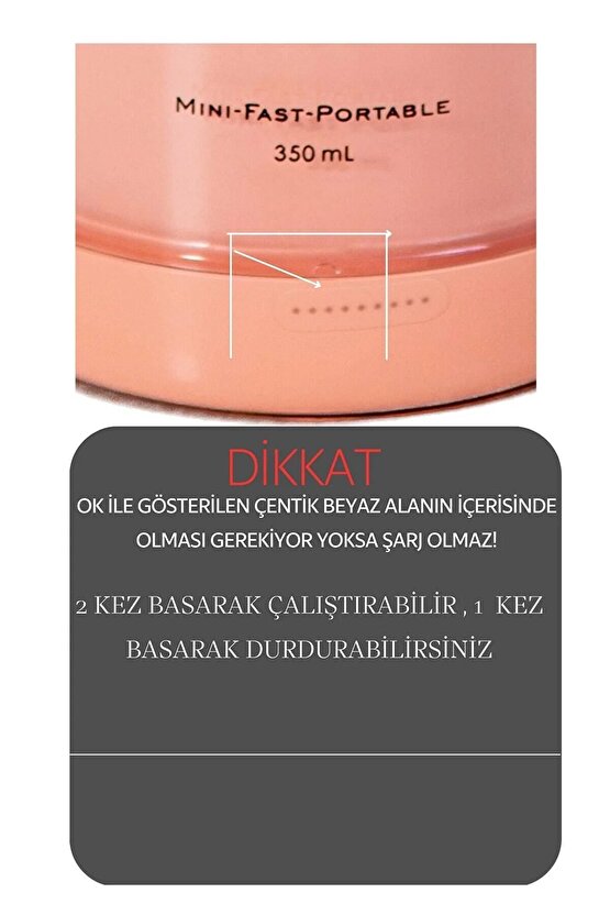 Taşınabilir Kablosuz Şarjlı Kişisel Smoothie El Blender