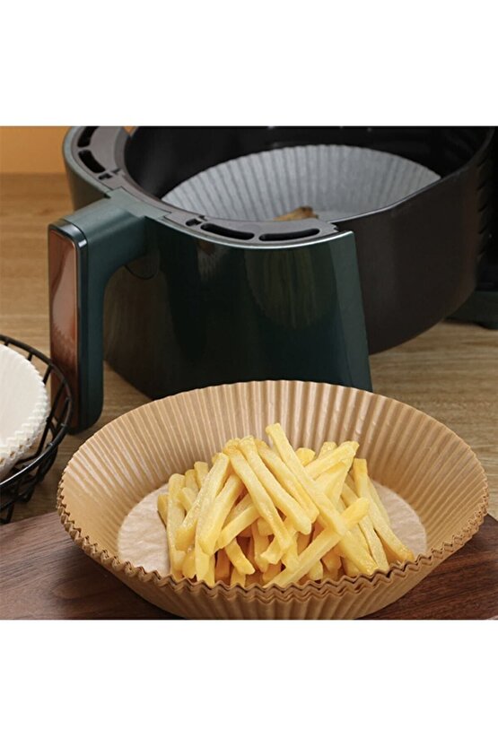 50 Adet Airfryer Pişirme Kağıdı Hava Fritözü Xiaomi Philips Yağsız Tefal Kumtel Mi Kağıt