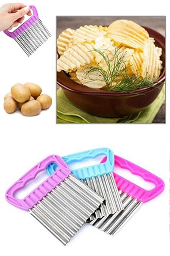 Şekilli Sebze Ve Meyve Dilimleyici Patates Dilimleyici Cips Kesici