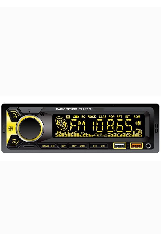 Bsv 4800 Rgb 7 Renk Değiştiren Çift Usb Bluetoothlu Aux Sd Kart Amfi Çıkışlı Kumandalı Tyb