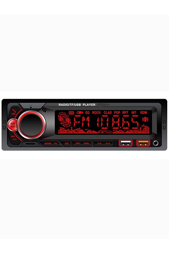 Bsv 4800 Rgb 7 Renk Değiştiren Çift Usb Bluetoothlu Aux Sd Kart Amfi Çıkışlı Kumandalı Tyb