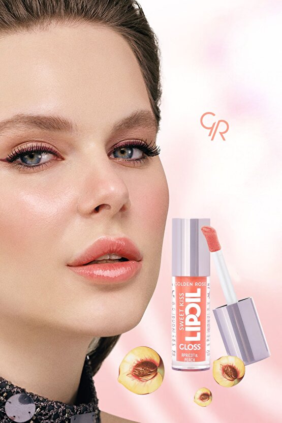 Sweet Kiss Rosehip, Murumuru ve Jojoba Yağı İçeren Meyveli Dudak Parlatıcı Yağ- No: 02