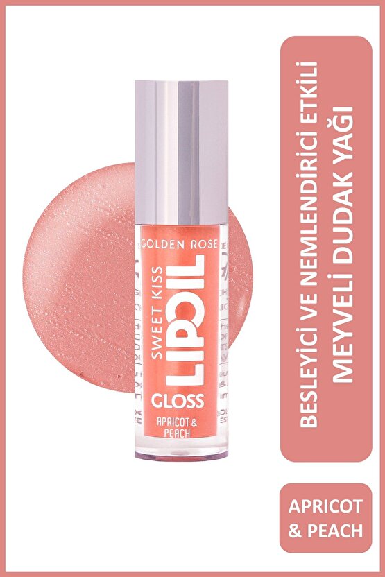 Sweet Kiss Rosehip, Murumuru ve Jojoba Yağı İçeren Meyveli Dudak Parlatıcı Yağ- No: 02