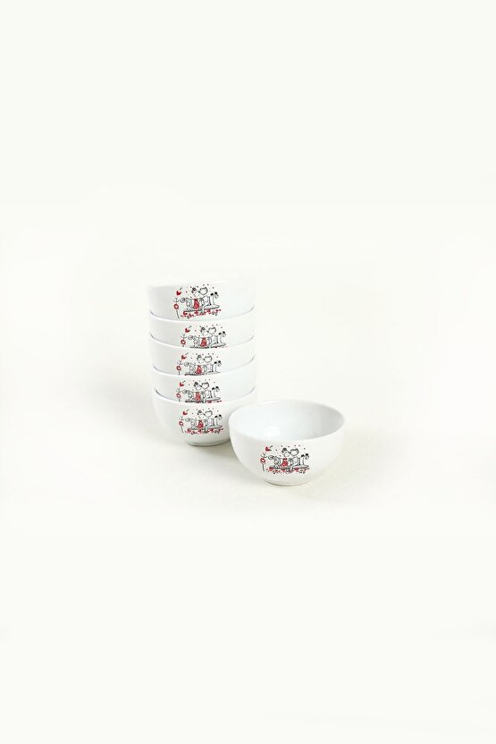 Peri Masalı Bulut Mini Çerezlik  Sosluk 8 Cm 6 Adet