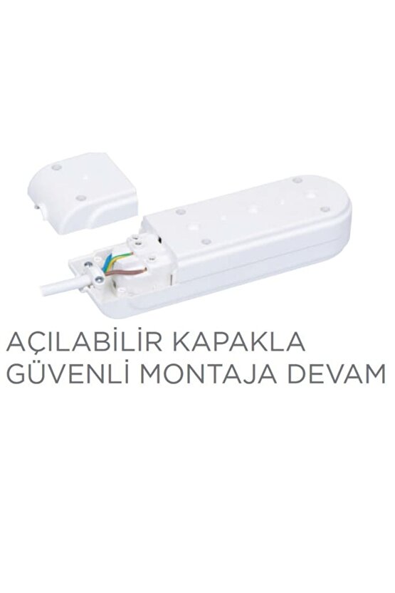 Yeni Nesil 6 Li Grup Topraklı Priz Kablosuz Klemensli