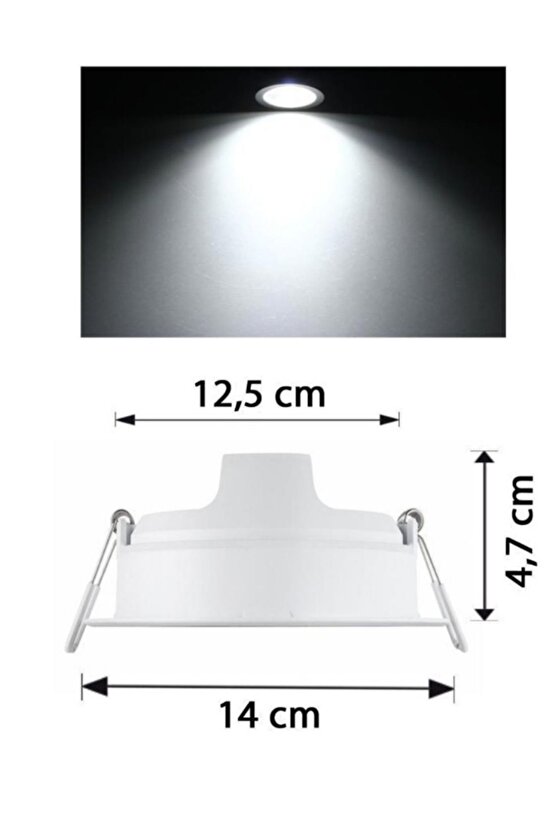 Spot Essential 10w 6500k Led Panel Beyaz Işık 14cm