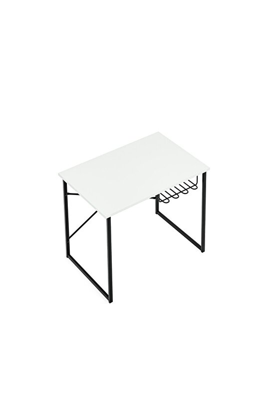90x60 Cm Çalışma Masası Laptop Pc Bilgisayar Masası Ofis Çocuk Masası Tel Raflı
