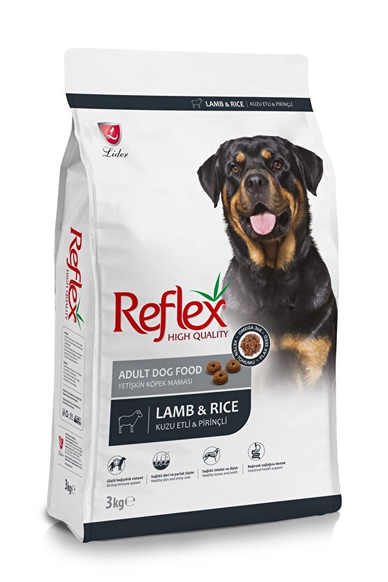 Kuzulu Pirinçli Yetişkin Köpek Maması 3 Kg