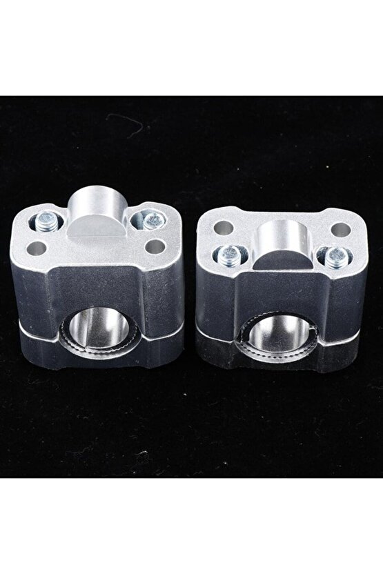 430 2 Parça Motosiklet Gidon Yükselticil 22 Mm. 28 Mm Nikel Takım