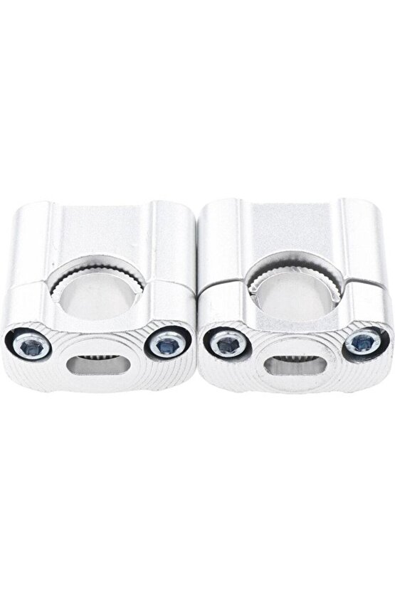 430 2 Parça Motosiklet Gidon Yükselticil 22 Mm. 28 Mm Nikel Takım