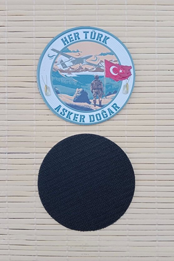 Her Turk Asker Dogar 3d TPU Termoplastik Silikon Kabartma Arma Pec Patch