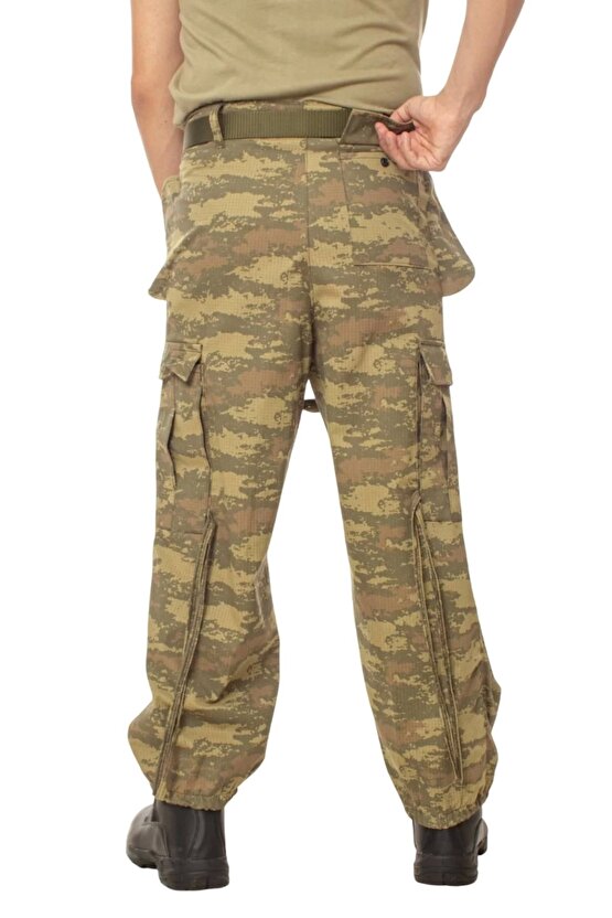 kamuflaj renkli 5 cepli airsoft taktik avci pantolon