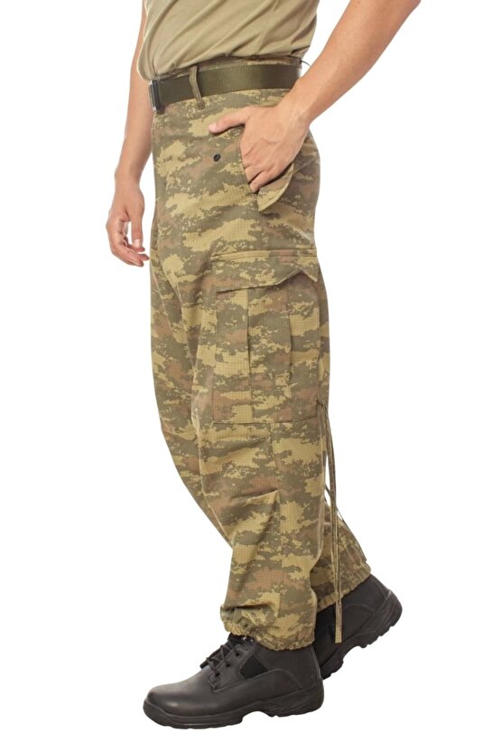 kamuflaj renkli 5 cepli airsoft taktik avci pantolon