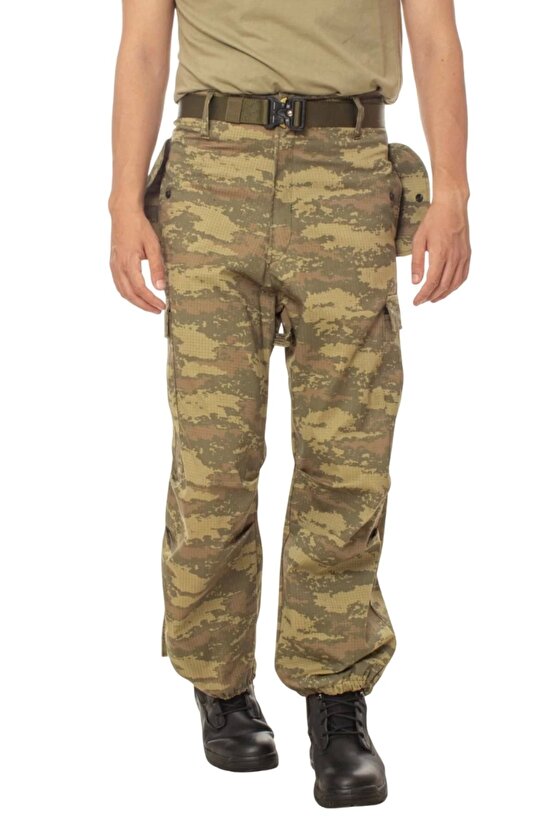 kamuflaj renkli 5 cepli airsoft taktik avci pantolon