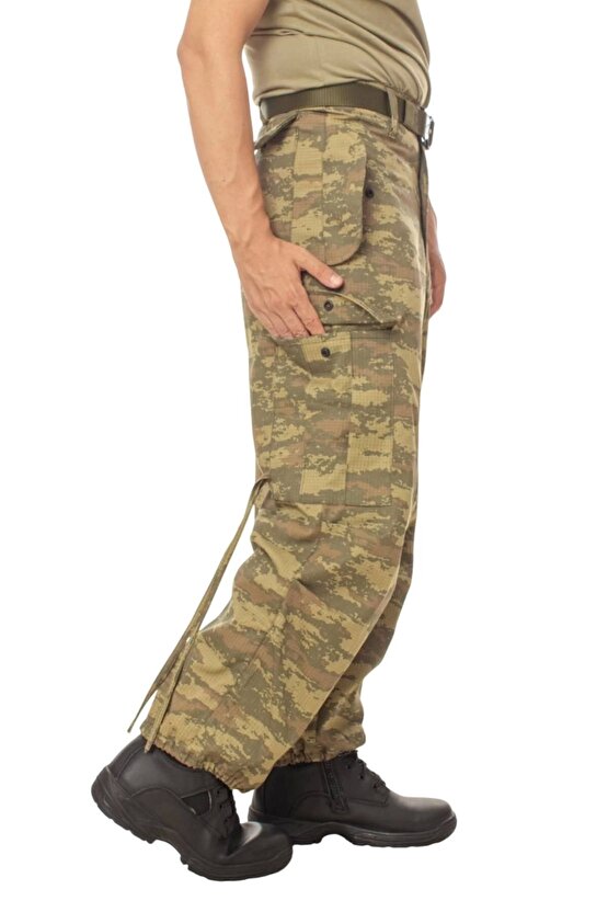 kamuflaj renkli 5 cepli airsoft taktik avci pantolon