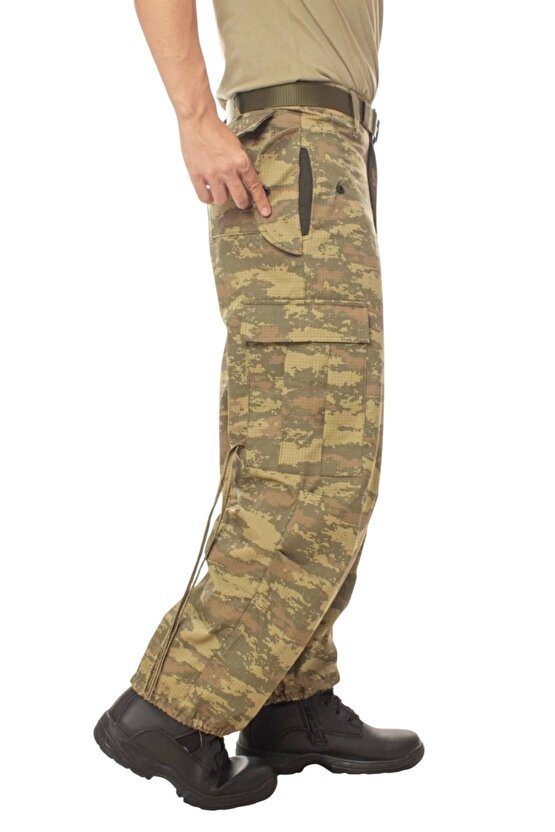 kamuflaj renkli 5 cepli airsoft taktik avci pantolon