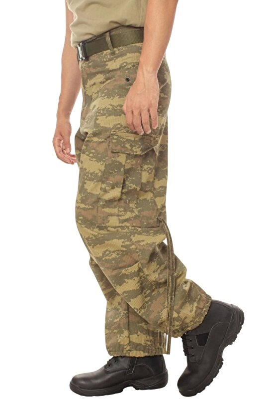 kamuflaj renkli 5 cepli airsoft taktik avci pantolon