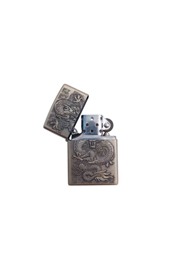 Benzinli Dragon Kabartmali premium zippo Cakmak