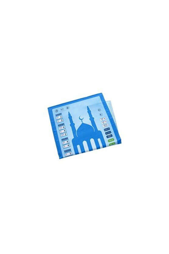 Benim Seccadem Çocuklar İçin 7 Dilde Sesli Konuşan Namaz Kıldıran Seccade (Kod:508-Mavi)