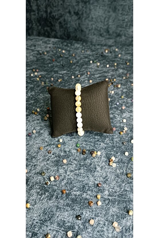 Orijinal Oniks Doğal Taş Bileklik 8 Mm .