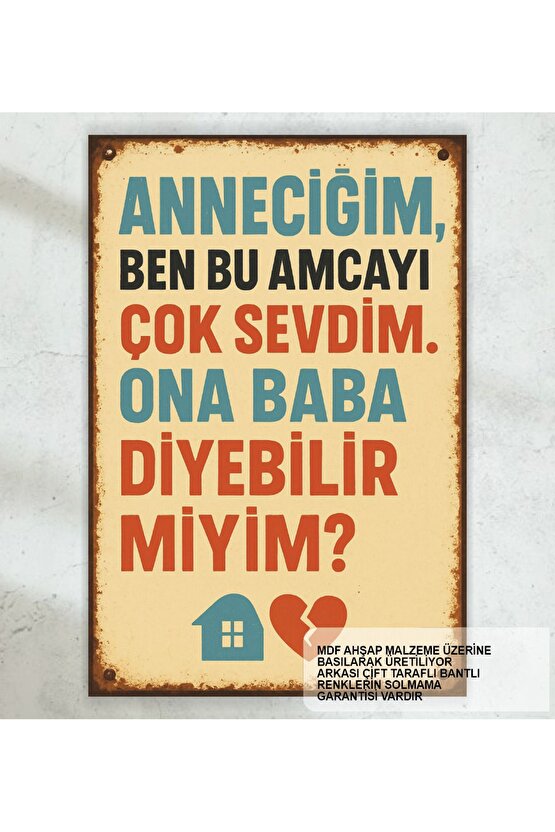 komik yeşilçam türk sineması replikleri amca baba ev dekorasyon tablo retro ahşap poster
