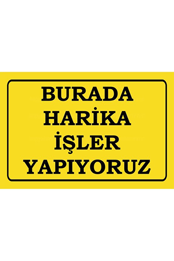 burada harika işler yapıyoruz komik sözler duvar yazıları ev dekorasyon tablo retro ahşap poster