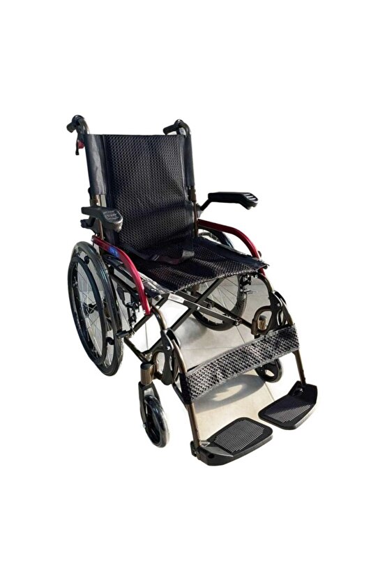 Jet Black Transfer Alüminyum Tekerlekli Sandalye GK863LAJ-20-46 Siyah