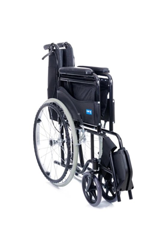Ky809bj Siyah Kumaş Standart Transfer Refakatçı Frenli Tekerlekli Sandalye