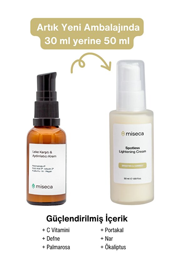 Spotless Leke Karşıtı Ve Aydınlatıcı Krem 50 ml | Kojic Acid Arbutin Niacinamide