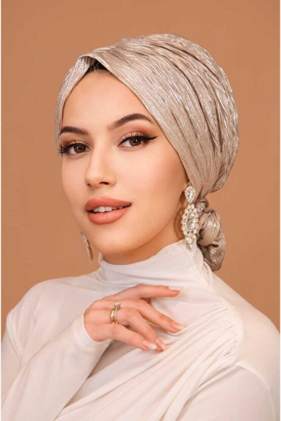 Rose Gold Piliseli Abiye Tokalı Bone