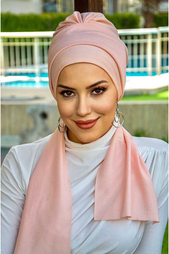 Pudra Hazır Atkılı Bone