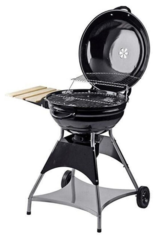 Burnaby Kömürlü Mangal Yuvarlak Küre Mangal Termometreli 53 Cm