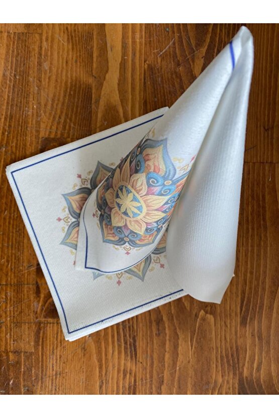 Aırlaıd 14 40x40 Beyaz Motif Baskılı Peçete