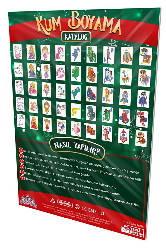 Noel Baba Yeni Yıl | Yılbaşı Özel Kum Boyama Aktivite Seti