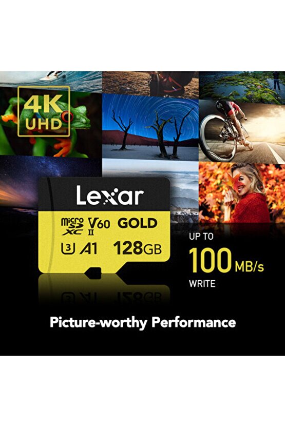 Professional 128gb 280 Mbs Gold Micro Sd Hafıza Kartı