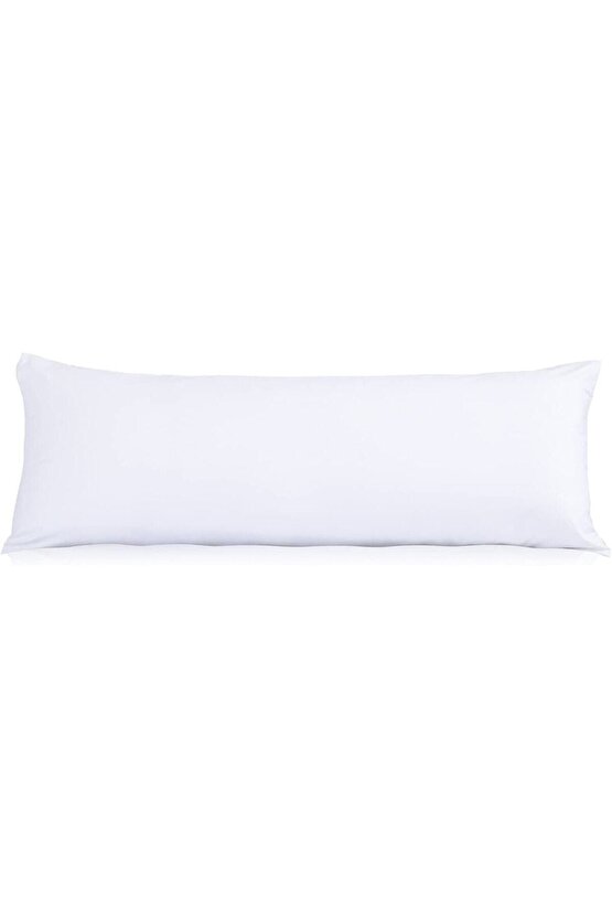 Dolgulu Uzun Yastık 1. Kalite Boncuk Silikon Dolgulu 50x135 Cm Pamuklu Kılıf