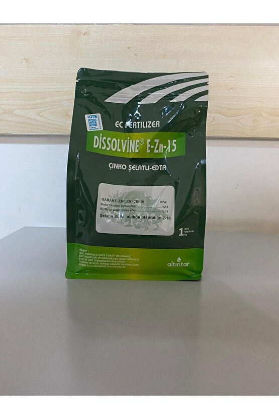 DİSSOLVİNE E-Zn-15 Çinko Şelatlı EDTA Toz Gübre