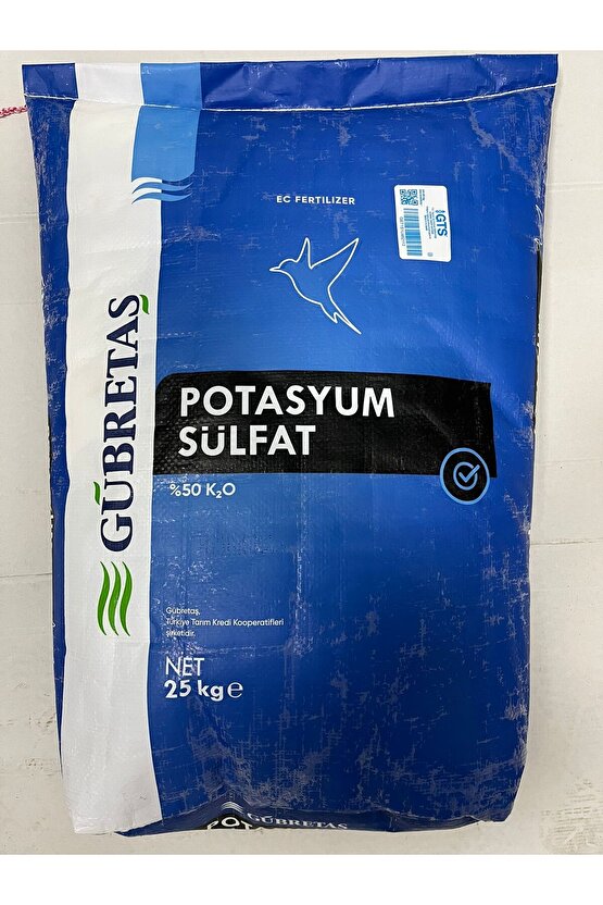 Potasyum Sülfat - Toz Gübre 25 Kg Potasyum Gübresi