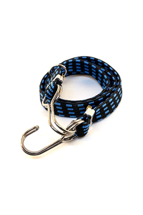 Bagaj Lastiği Sarı Kalın Çelik Kancalı 15mmx5mmx100cm