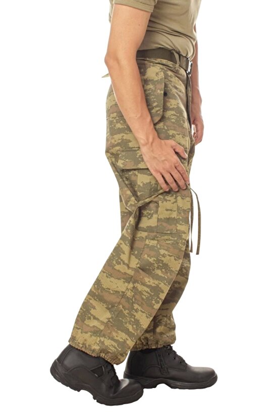 kamuflaj renkli 5 cepli airsoft taktik avci pantolon